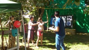 tiro con arco en el Mercado Medieval de Lavadores- Vigo